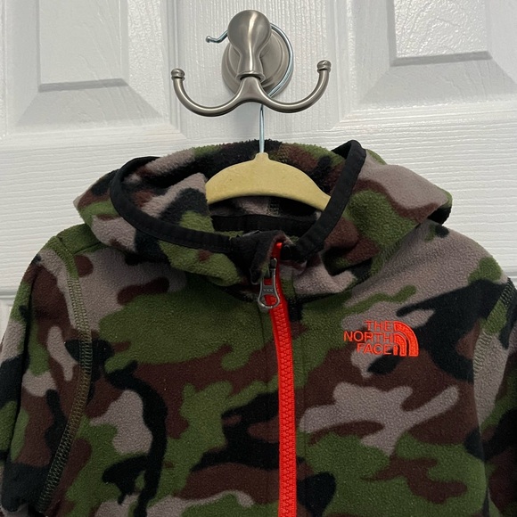THE NORTH FACE CAMO CAMOFLAUGE FLEECE JACKET Full Zip Toddler Baby 18 24 months - Picture 4 of 11